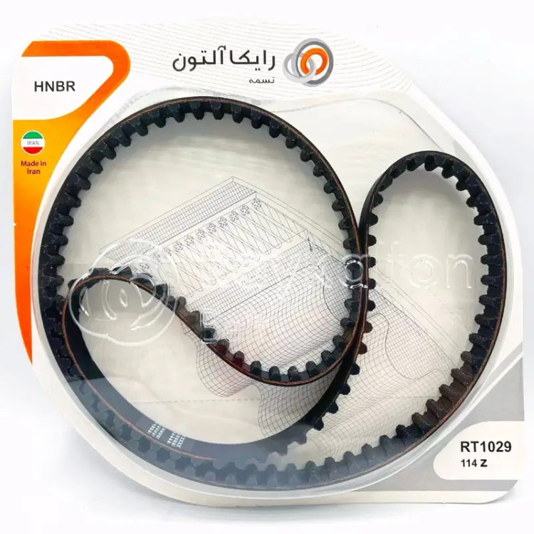 سمه تایم رایکالتون (HNBR) مدل 114 دندانه مناسب برای پژو 405 و پارس