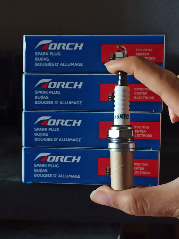 شمع انژکتوری تورچ مدل K6RTC تکپلاتین پایه کوتاه (بسته ۴ عددی)