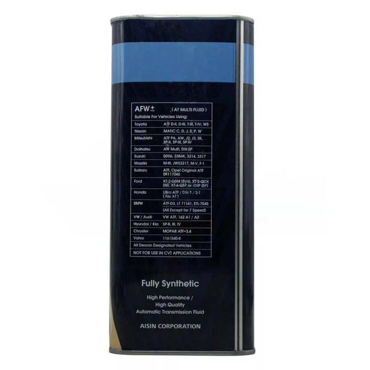 روغن گیربکس خودرو آیسین مدل AFW-PLUS ظرفیت 4 لیتر